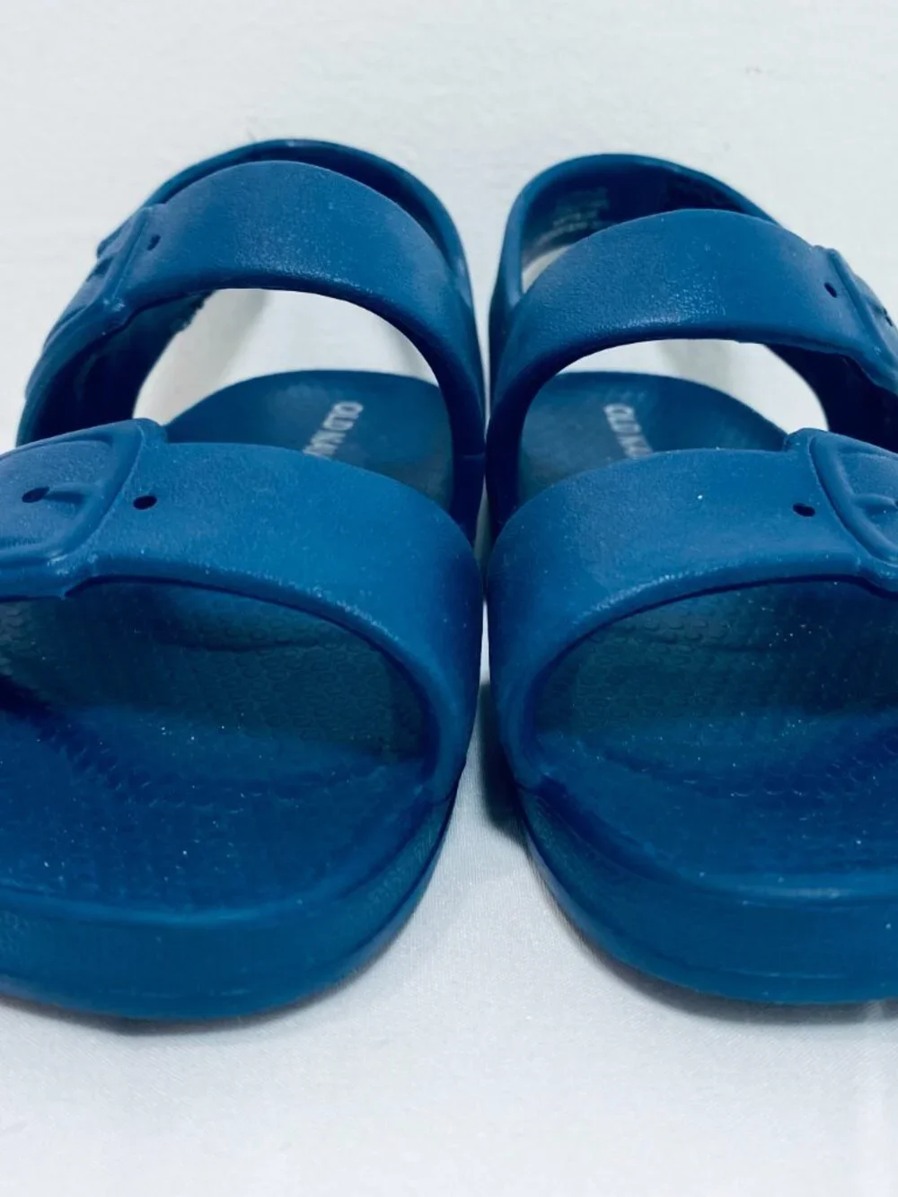 Toddler Sz 6 Old Navy Vinyl Sandals Water Shoes Navy Blue, NWOT